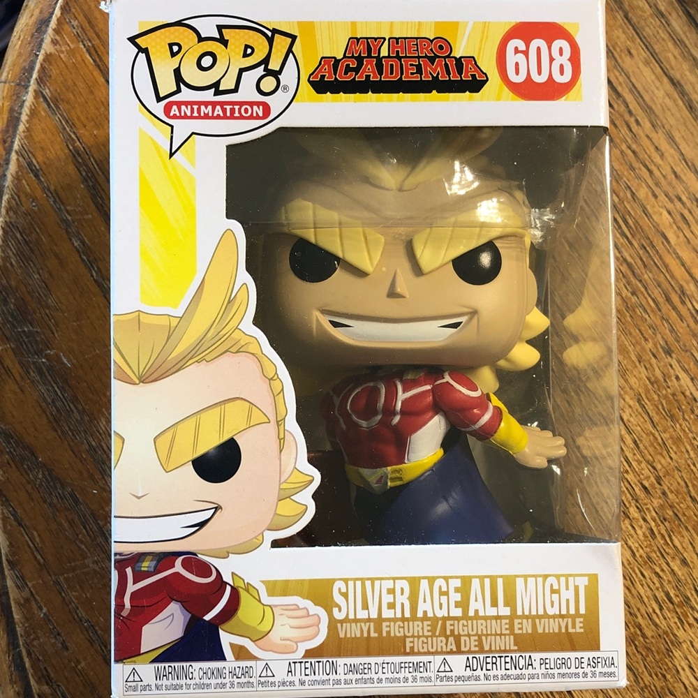 Funko Silver Age All Might Pop! Vinyl - Yellow, Red, Blue